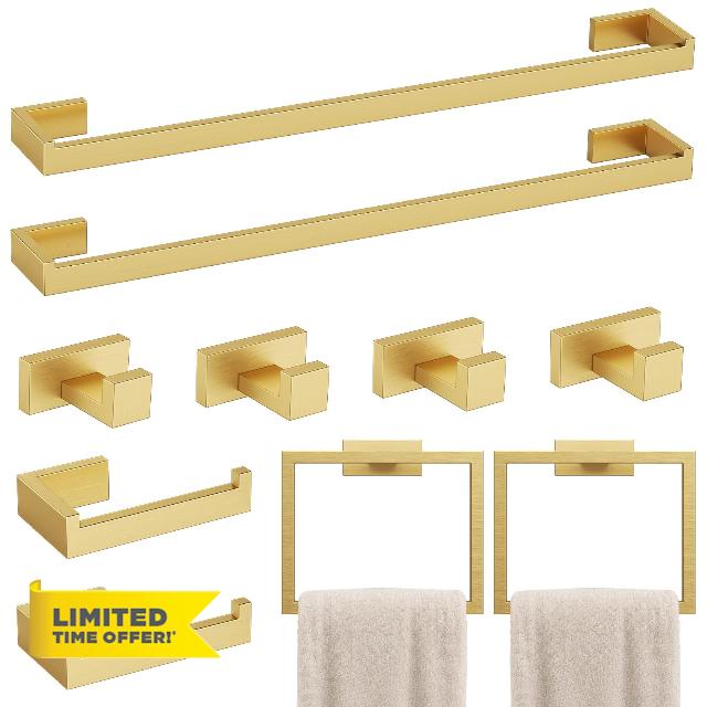 TQKAG 10 Pieces Bathroom Hardware Accessories Set
