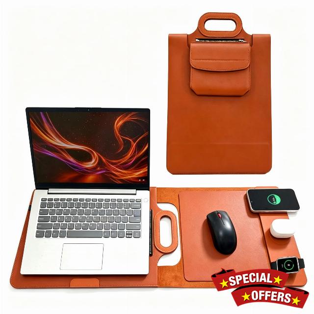 Wireless Charging Laptop Bag for 16-Inch Laptops