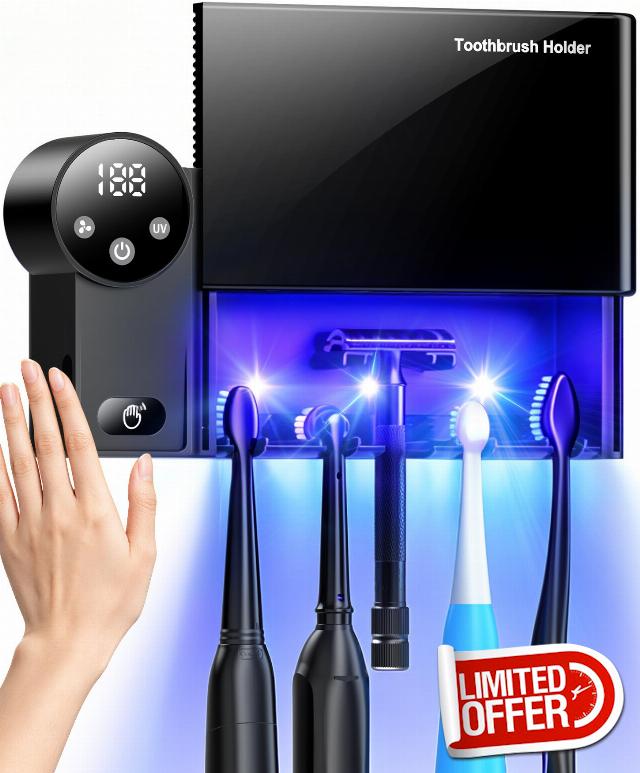 Smart Toothbrush Holder for Bathroom