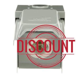 Midwest 20A Power Inlet • Weatherproof Enclosure • Compact Design                                                          U020NNP • 120/240V 10KAIC • L14-20 Receptacle • NEMA 3R Galvanized Steel • Factory Assured Terminations • Padlockable