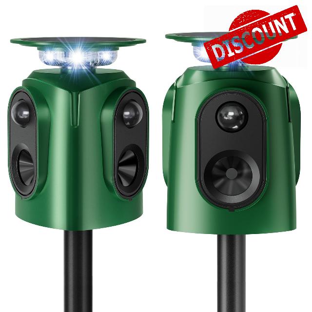 360° Solar Ultrasonic Animal Repellent Outdoor