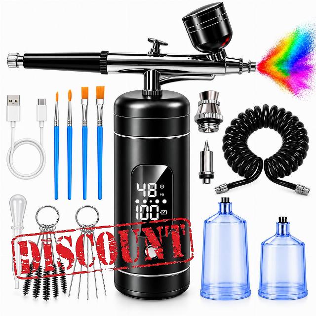 Cordless Airbrush Kit with Compressor
