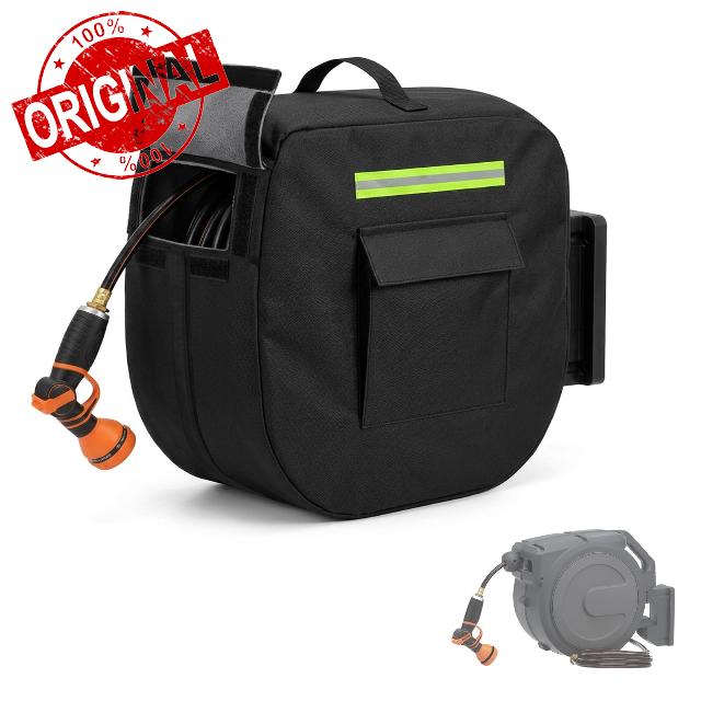Retractable Garden Hose Reel Cover with Frost-Proof Plush