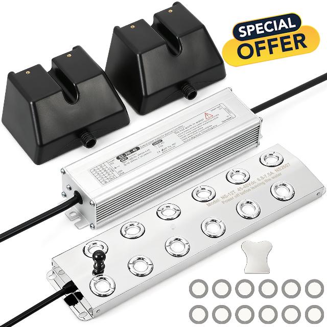 Halloween Ultrasonic Fogger 12 Head Mist Maker Fogger 110vac 400w Power                                                          Water Proof Ultrasonic Mister for Pond Spraying