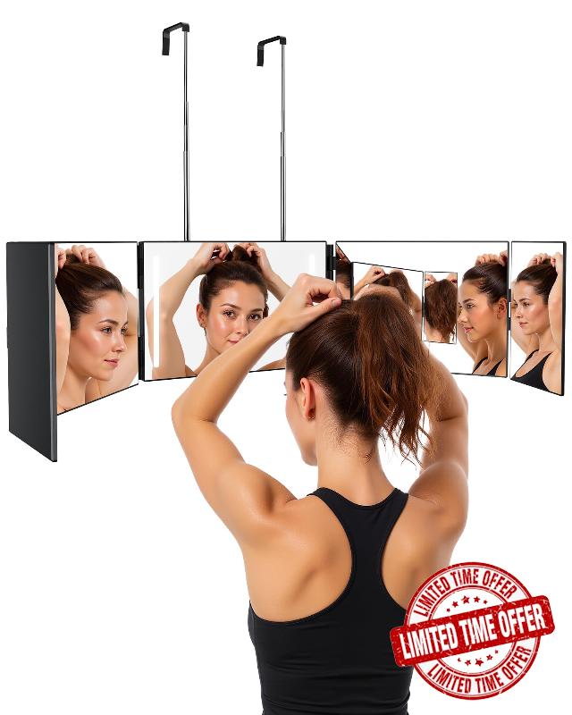 JUSRON 5 Way Mirror with LED Lights