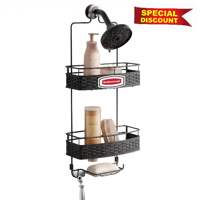 Rubbermaid Hanging Shower Caddy - Rust-Resistant Shower Organizer for Inside Shower