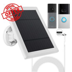 Solar Panel for Ring Battery Doorbell 2nd Gen (2024 Released)