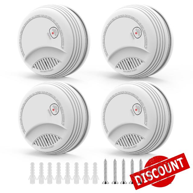 4 Pack Home photovoltaic Battery-Powered Detector                                                          Home photovoltaic battery-powered detecto