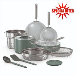 Ninja NeverQuit™ 12-Piece Ceramic Cookware Set