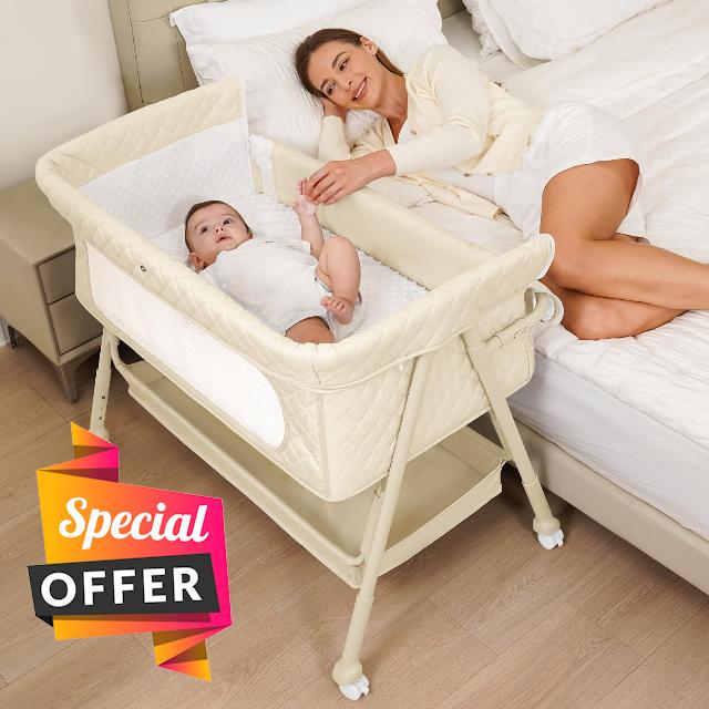 Baby Bedside Sleeper Bassinet
