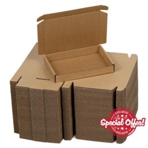 SUNLPH 100 Pack 7x5x1 Inches Small Shipping Boxes