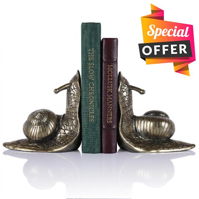 Snail Bookends Set of 2