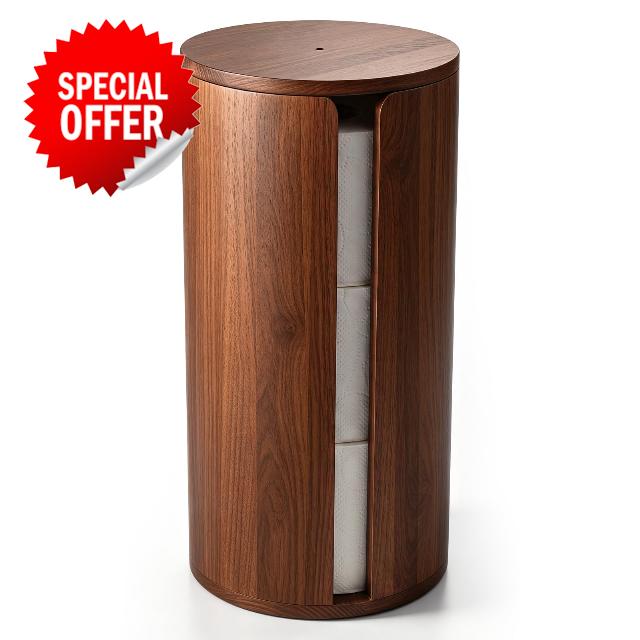 Wooden Toilet Paper Roll Holder