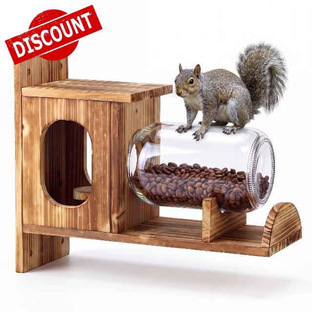 Squirrel Feeder for Outside Funny Chipmunk Feeder