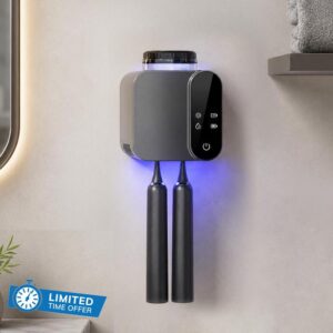 UV Toothbrush Sanitizer & Holder Wall Mount