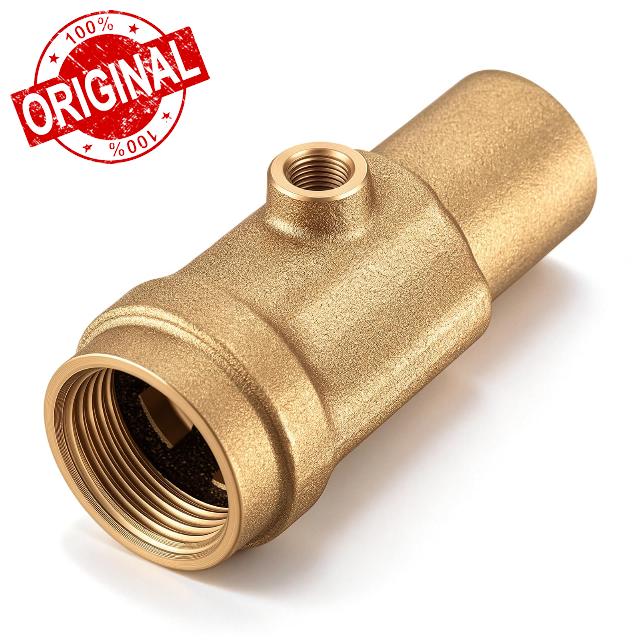 Frost Proof Yard Hydrant Bottom Assembly Replacement Part Brass                                                          1" FNPT Main Port & 1/8" FNPT Drain Port