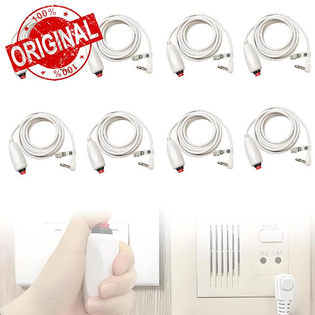8 Pack Nurse Call Cord Medical Alert 6.35mm 1/4" Jack Nurse Call Push Butto