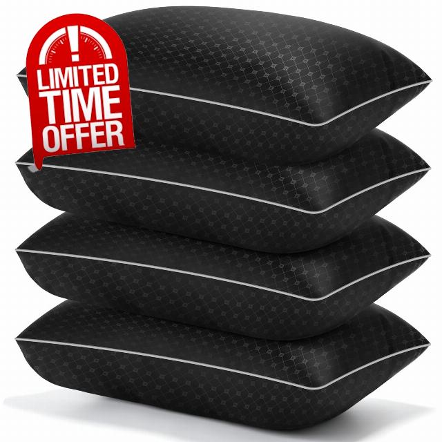 Wansimoo Bed Pillows Standard Size Set of 4