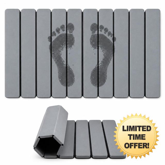 UFORU Foldable Stone Bath Mat