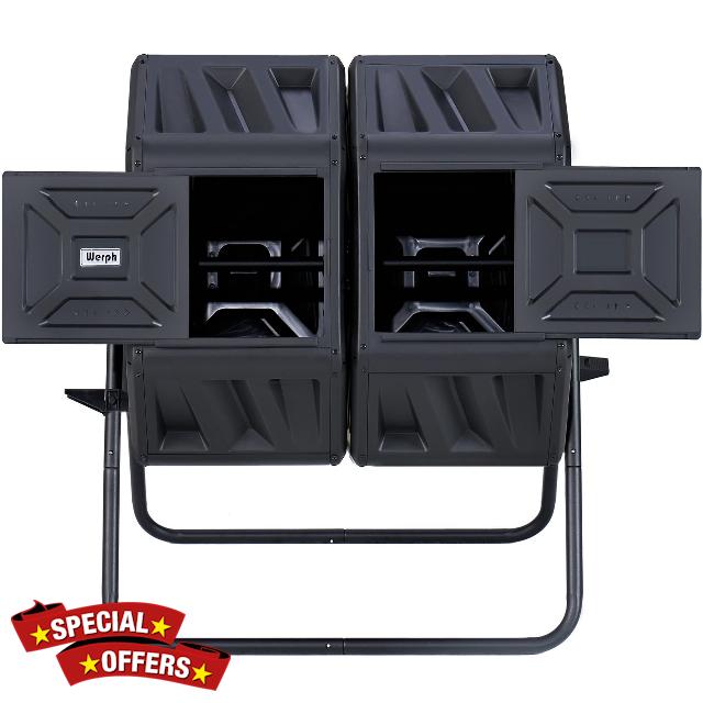 Werph 54 Gallon Large Outdoor Compost Tumbler