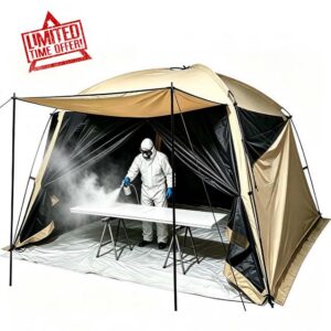 Portable Paint Booth 10.8×10.8×7.9 FT Removable Walls                                                          Extra Large Spray Paint Tent for Spray Painting Tent
