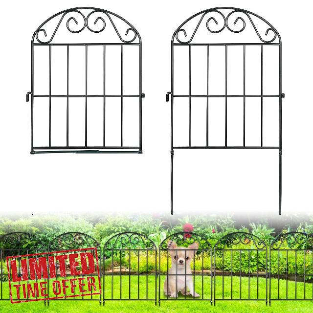 ADAVIN 24in Collapsible Garden Fence Border