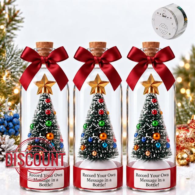 Recordable Christmas Tree in a Bottle