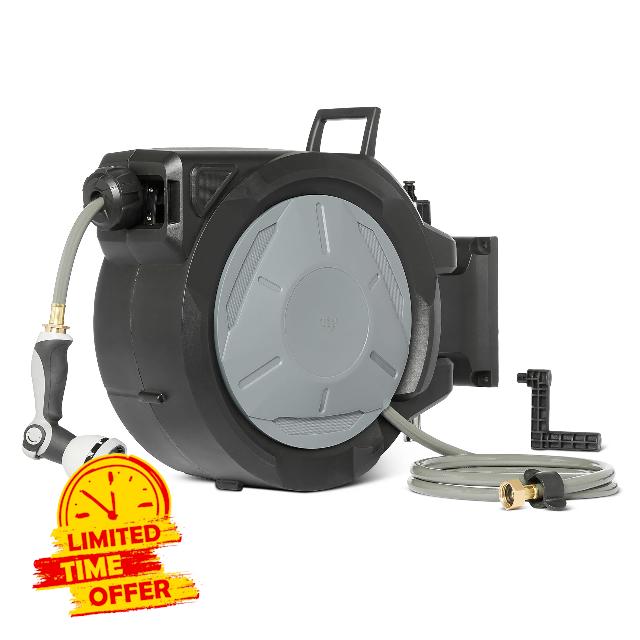 Amazon Basics Retractable Garden Hose Reel