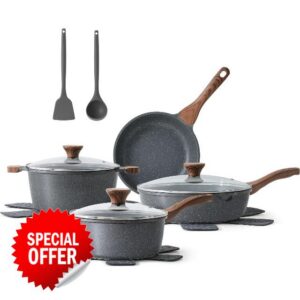 SENSARTE Nonstick Pots and Pans Set 13pcs