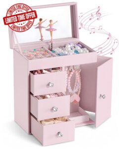 Lolalet Music Jewelry Box for Girls