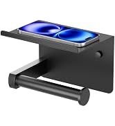 FORIOUS Toilet Paper Holder Stand Adjustable, Free Standing Toilet Paper Holder with Storage, Sta...