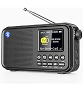 Eoxsmile NOAA Emergency Weather Radio Portable AM FM SW Digital Tuning | 5000mAh Solar Hand Crank...