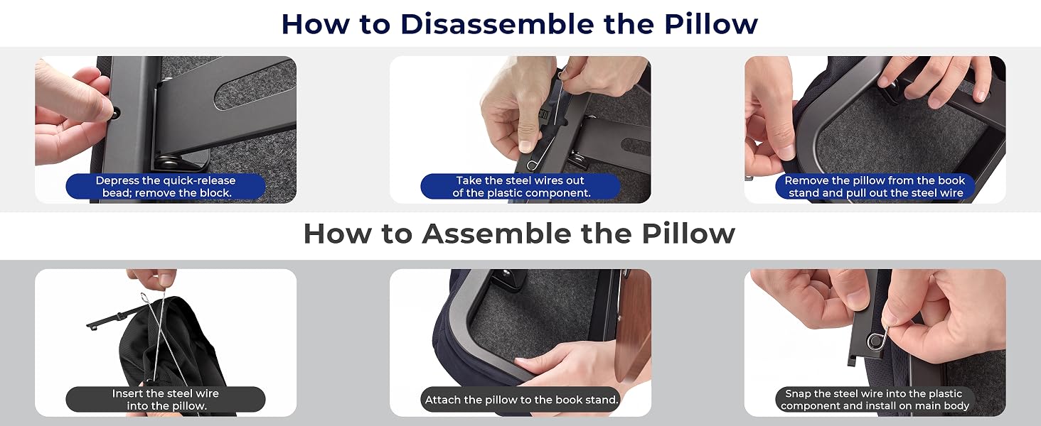 lap book pillow stand