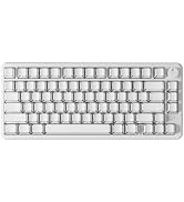 EWEADN V98 Wireless Keyboard and Mouse Combo Dual Wrist Rest, Milky White | Dual ergonomic wrist ...