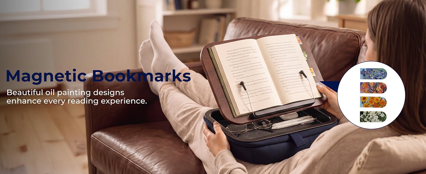 lap book pillow stand