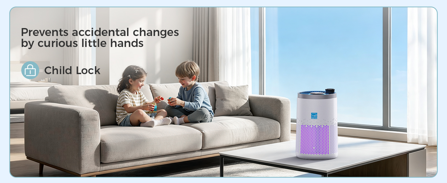 HEPA AIR PURIFIERS FOR HOME BEDROOM WITH ENERGY STAR