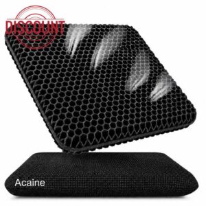 Extra Thick Large Pure Gel Seat Cushion for Long Sitting