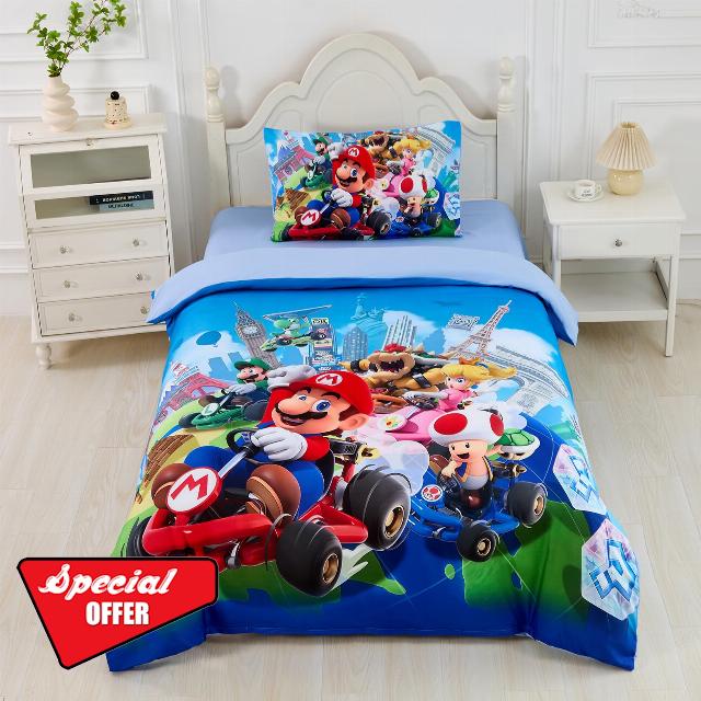 Mario Twin Bedding Set 3 Pieces