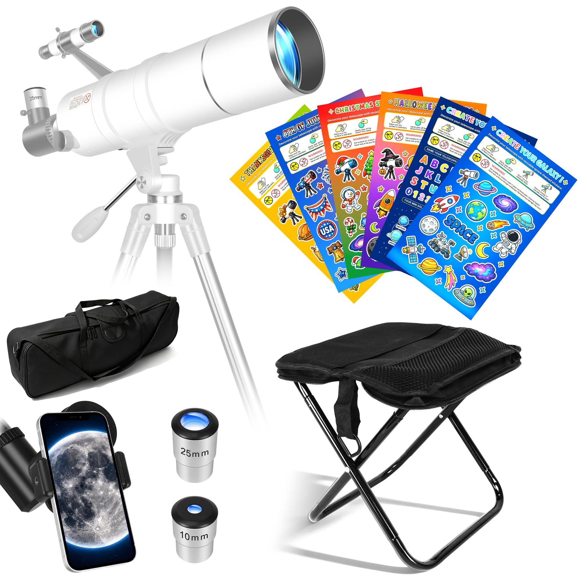 Stool & Holiday Stickers