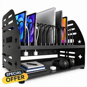 16-Device Laptop Charging Station with Power Strip