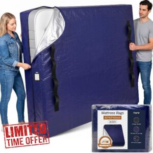 Extra Heavy Duty Mattress Bags Bed Cover for Moving & Storage