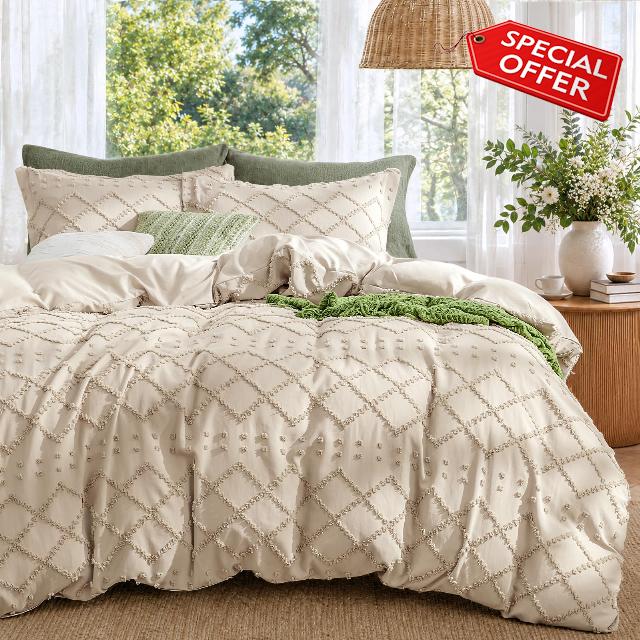 Boho Duvet Cover Set Queen Size