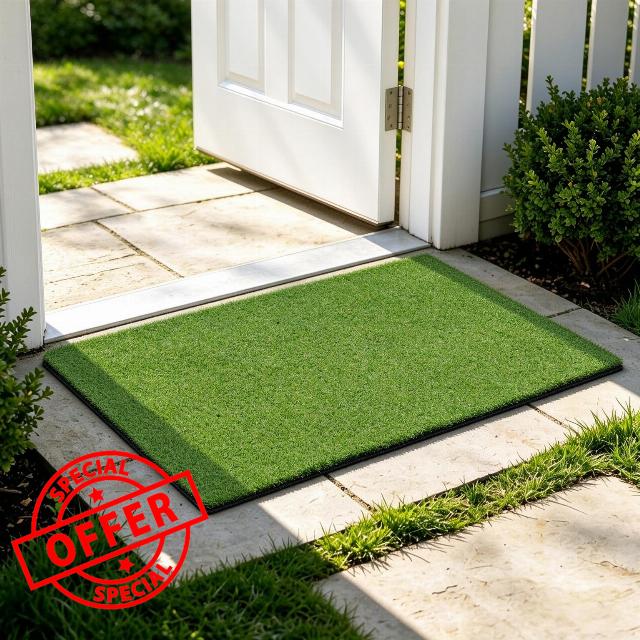 GAIARENA Artificial Grass Door Mat 0.47 in Thick Outdoor Rug Turf Mat Doormat for Patio/Porch/Flooring