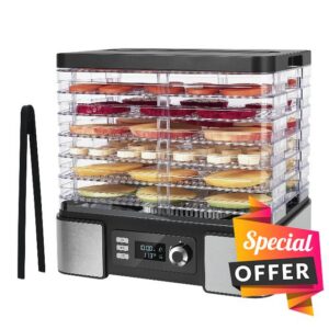 Food Dehydrator Machine with 7 BPA-Free Trays for Jerky