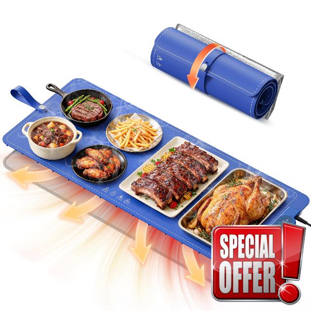 Warming Mat for Food， Extra Large 37"x15"