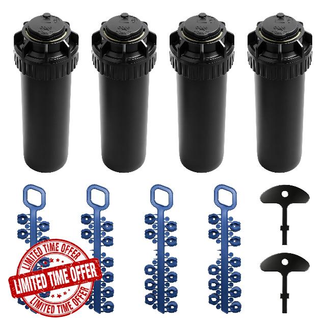 5004PC Rotor Sprinkler Head for Rain Bird 5000 Series Part#Y54007 ﻿                                                          4 Inch Pop Up Sprinkler Head，3/4 inch Inlet