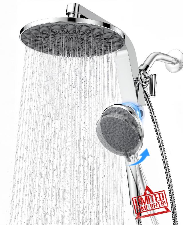 HOPOPRO Rain Shower Head with Handheld