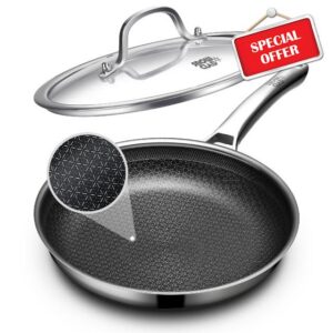 OATOFP 12 Inch Hybrid Nonstick Frying Pan with Lid