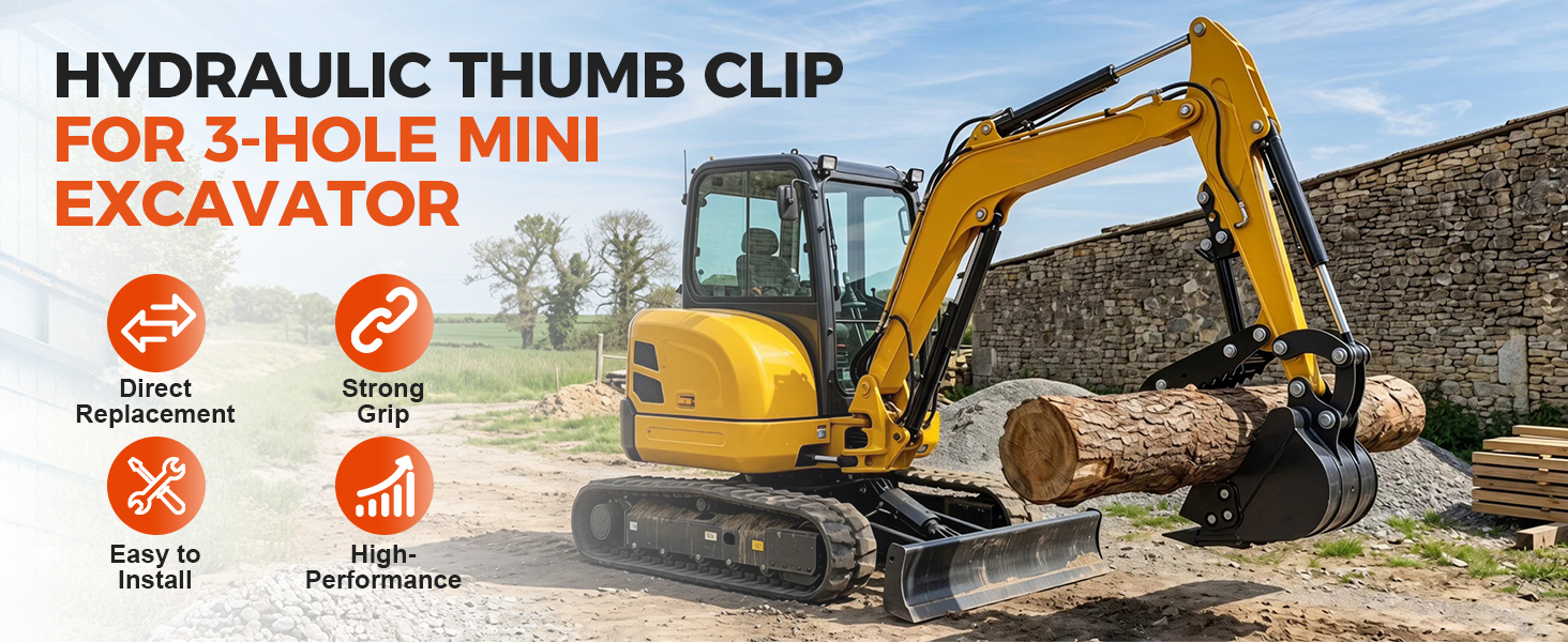 Mini Excavator Hydraulic Thumb