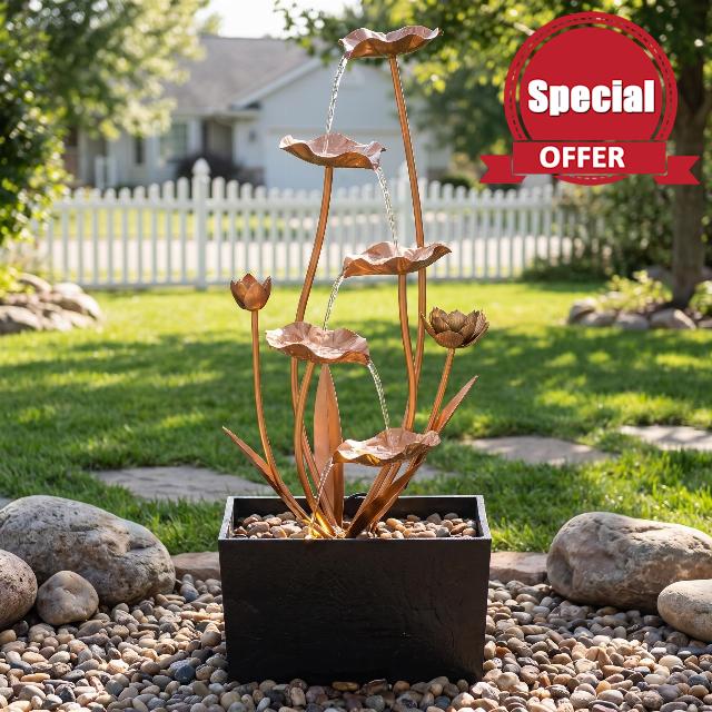 31'' H Fountain with LED Light